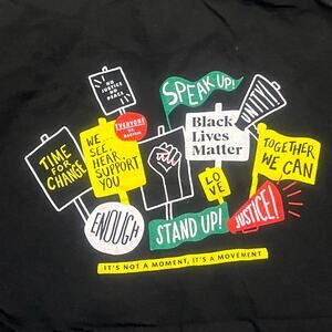 Starbucks Employees Women Men‎ Small Black Lives Matter Black Short Sleeve